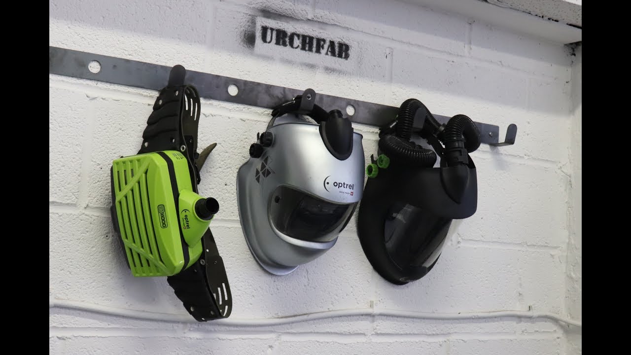 OPTREL CRYSTAL 2.0 AIR FED REVIEW + CNC PLASMA HELMET RACK