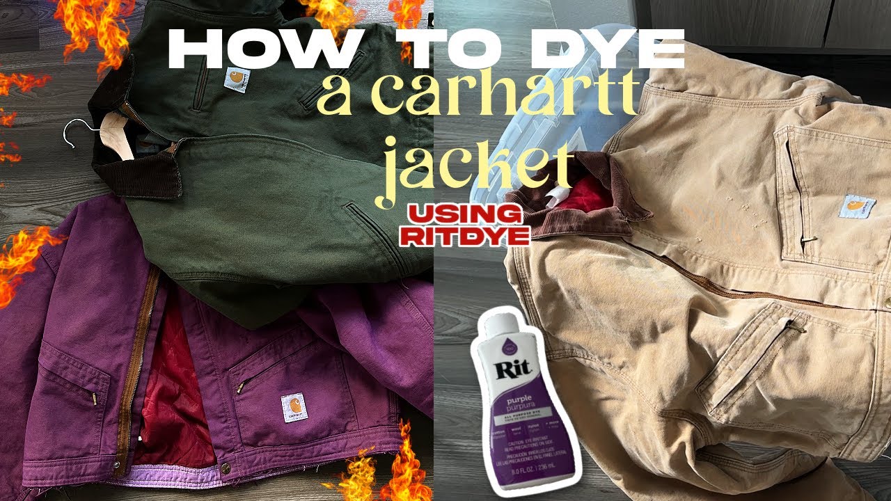 как покрасить куртку Carhartt | с помощью RitDye