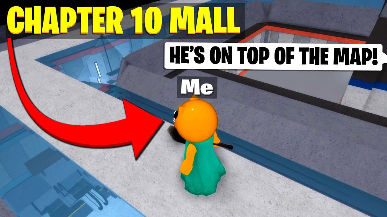Piggy but i GLITHCHED on top of THE MALL.. (Roblox)