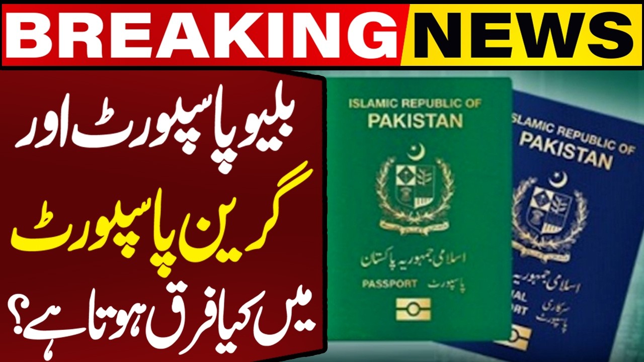 Blue Passport vs Green Passport | What's the Difference? Pakistan Passport Explained