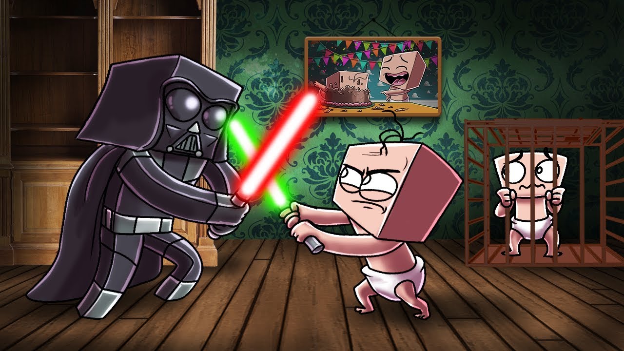 Minecraft | Baby Sitter - DARTH VADER IS OUR BABY SITTER! (Star Wars Movie)