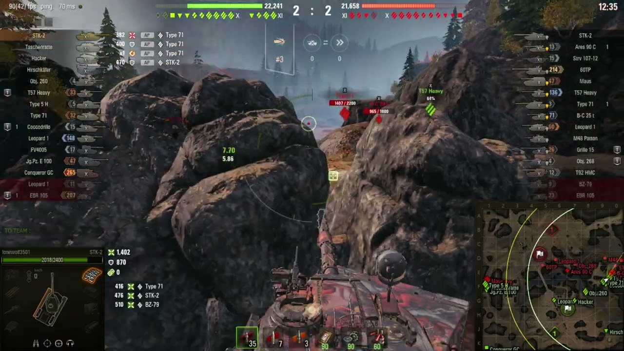 STK-2 4.9K DMG 5 Kills - World of Tanks 2.1.1