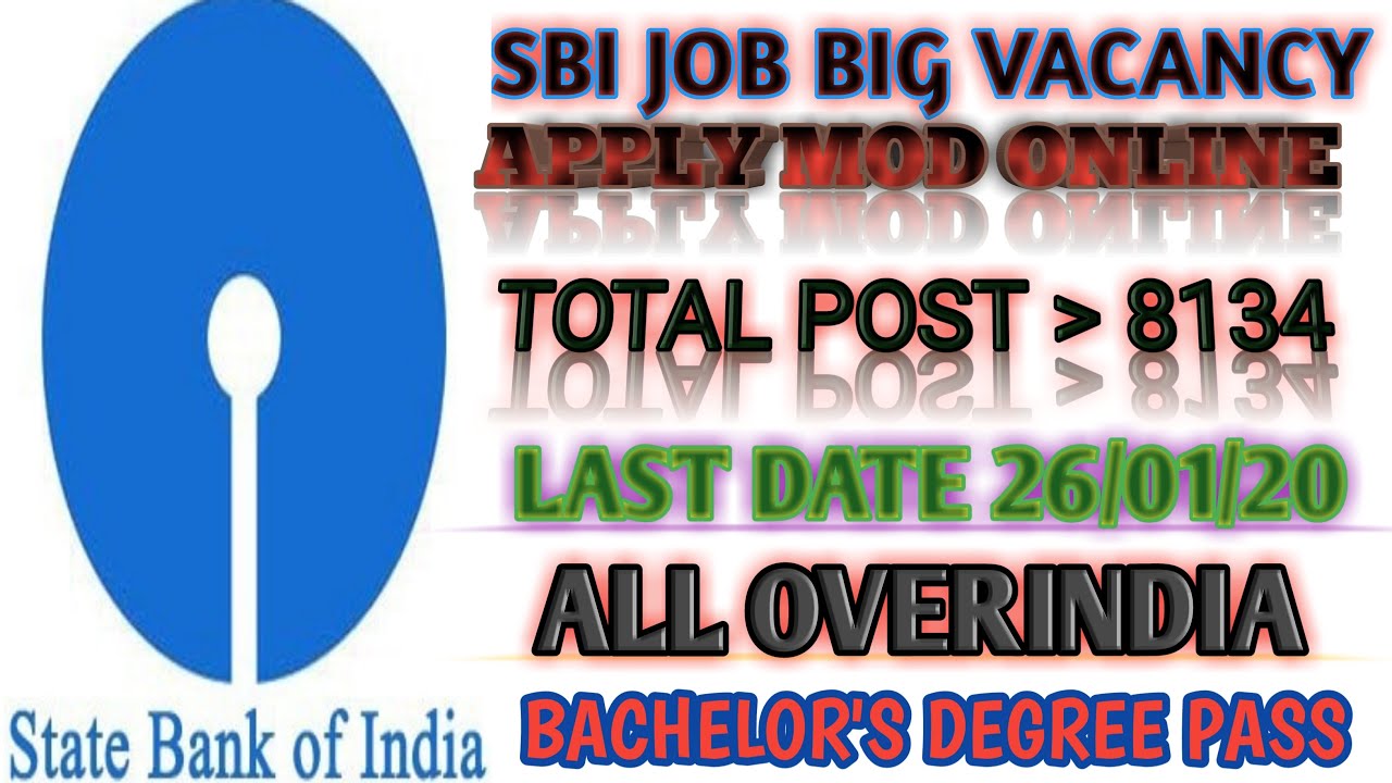 State bank job new year new  requirement 8000+post how to apply online