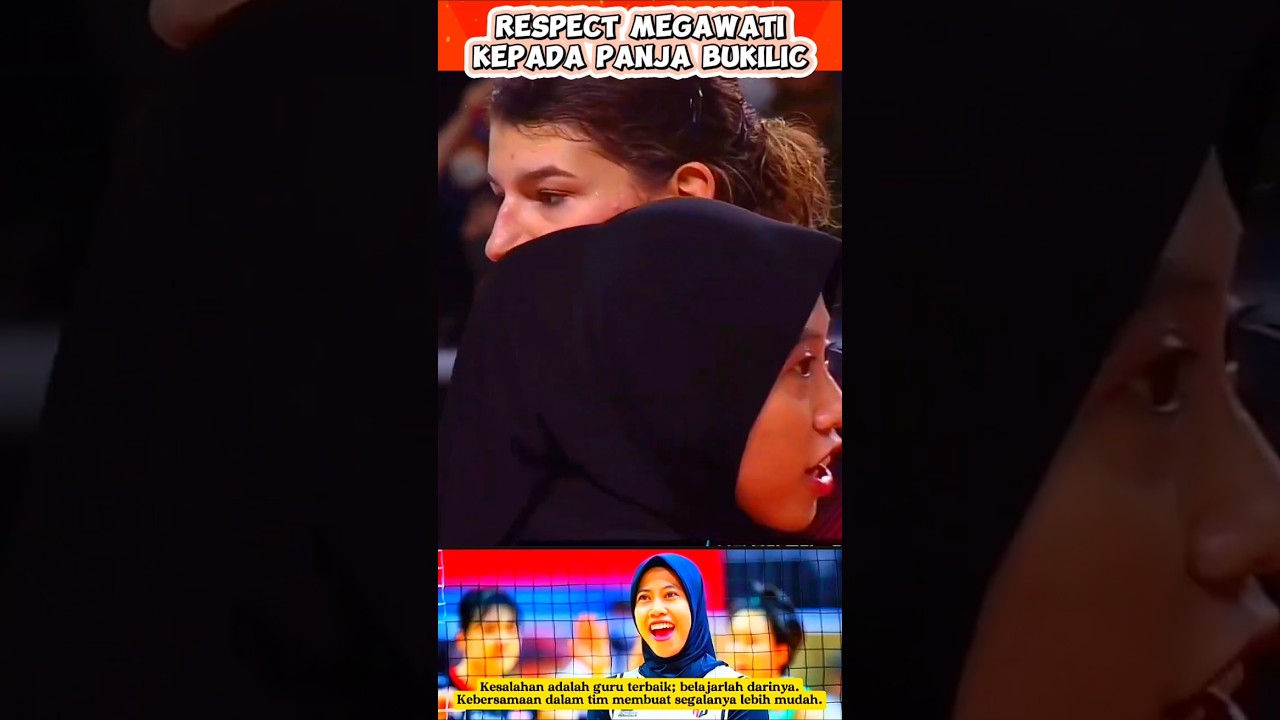 Respect Megawati kepada vanja bukilic#volleyball #redsparks #megawatihangestri