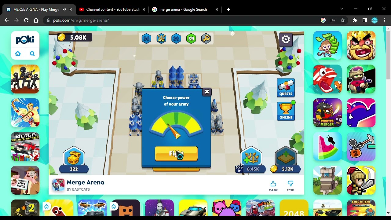 MERGE ARENA  Game Play Merge Arena on Poki  2023