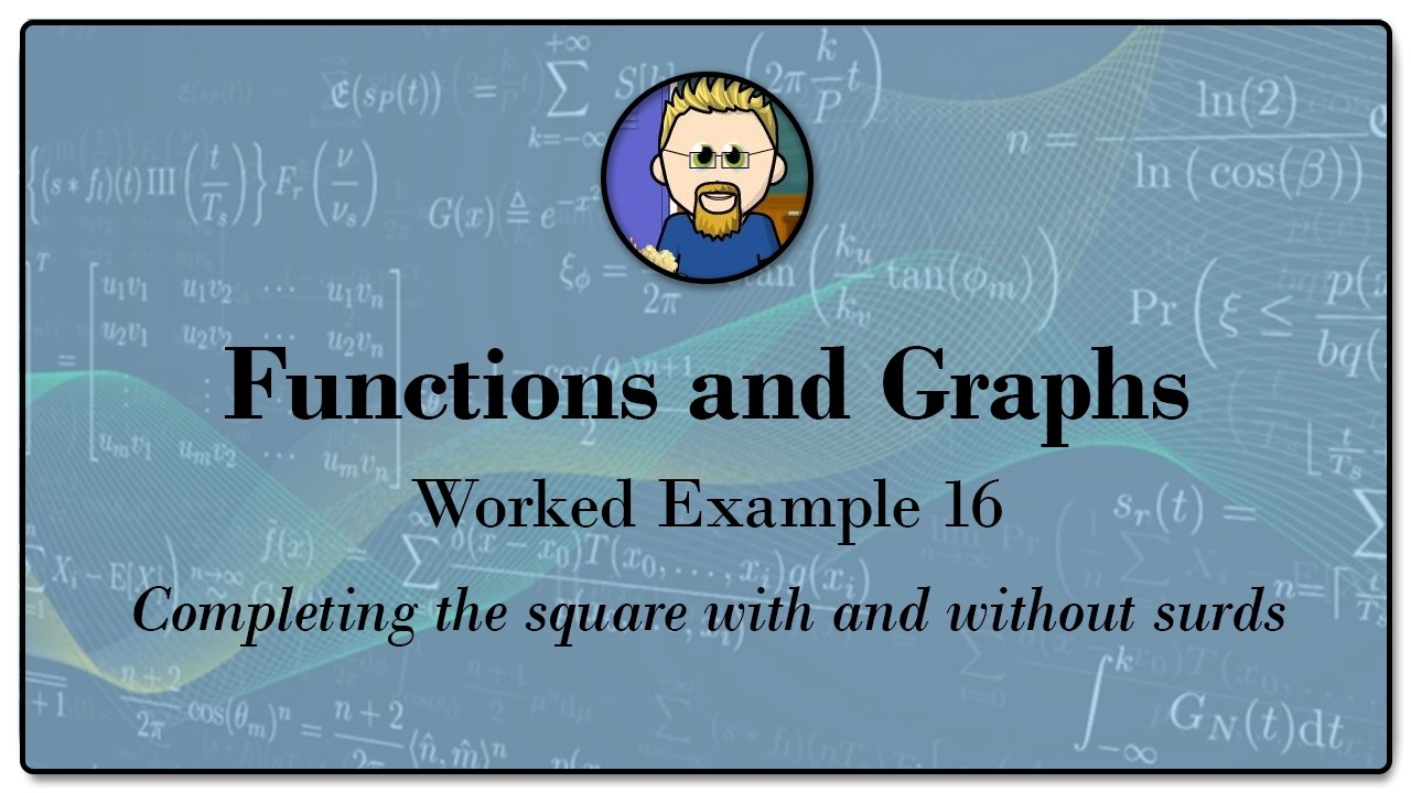Functions and Graphs Eg 16