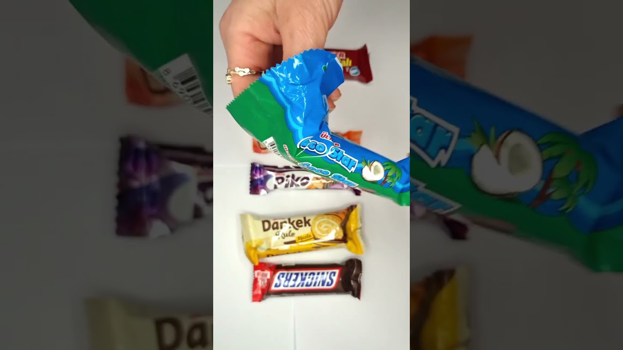 ASMR Most Popular Candys / some lots of colorful rainbow lollipop candy / unpacking chocolate eat🎵🍭 