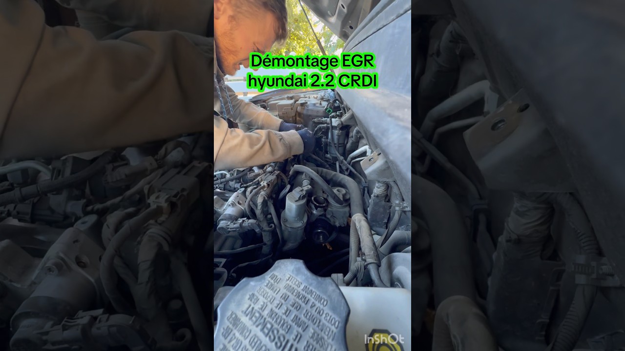D&eacute;montage EGR Hyundai 2.2 CRDI #egr_valve #crdi #hyundai