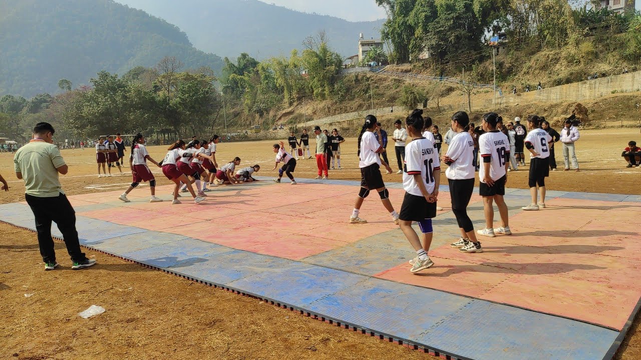 Children life vs new oasis Baglung rastrapati running sild girls kabaddi