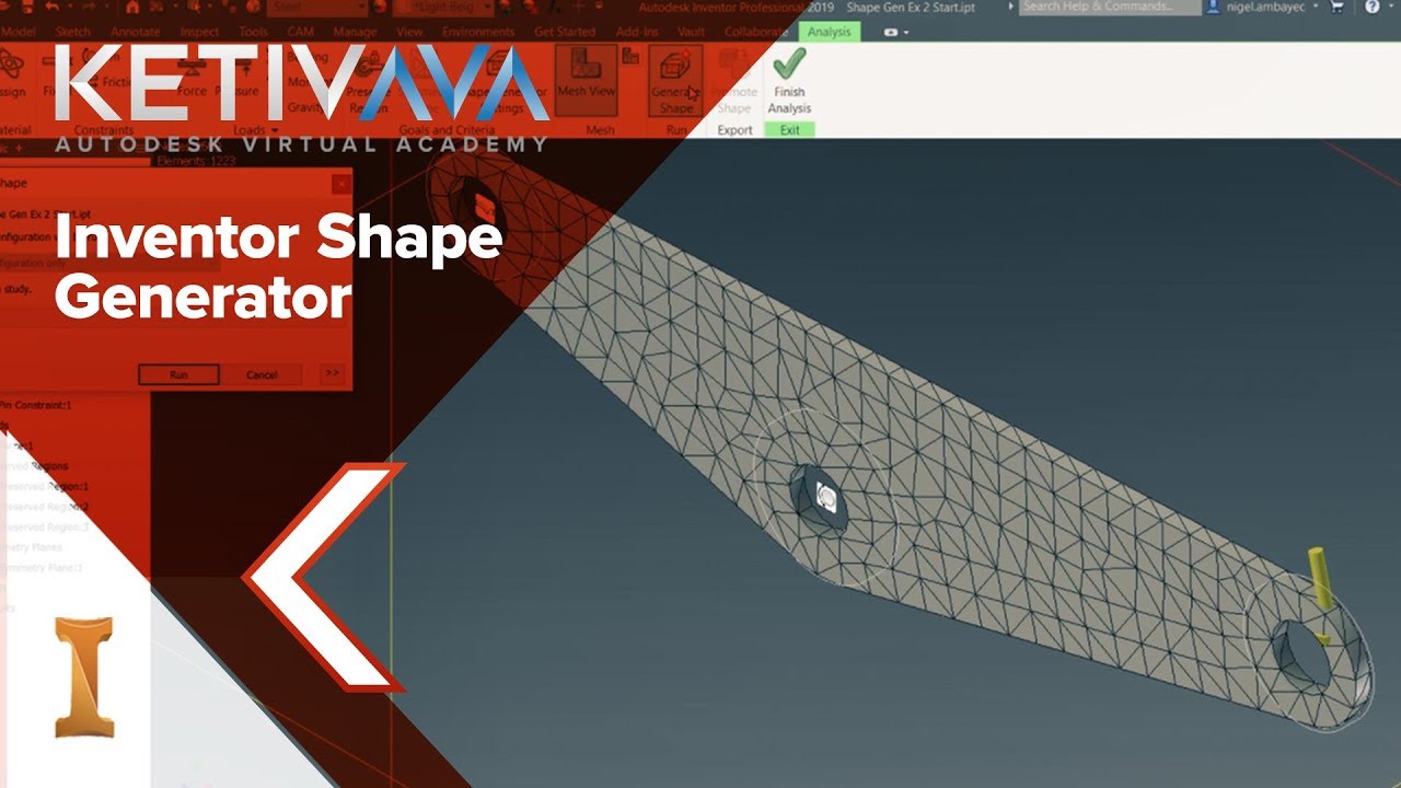 Inventor Shape Generator | Autodesk Virtual Academy
