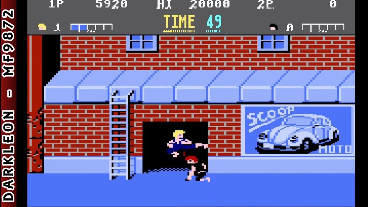 Atari 7800 - Double Dragon © 1989 Imagineering - Gameplay
