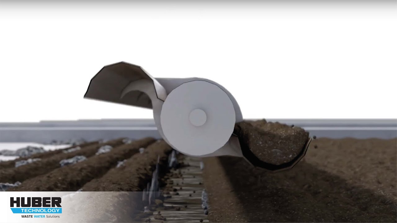 HUBER Schlammwender SOLSTICE&reg; - innovative und unabh&auml;ngige Solartrocknung - Animation