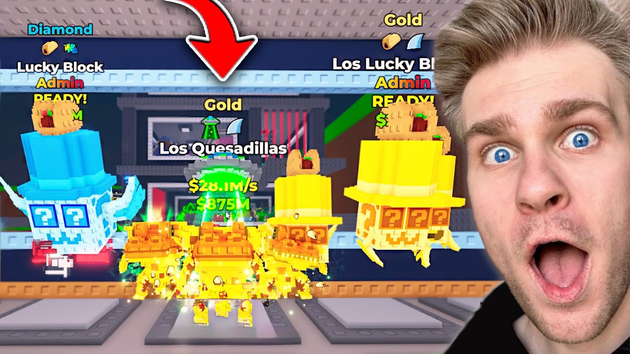 Trafiłem ⚠️ ($28M/s) LOS QUESADILLAS *2x EFEKTY* z LUCKY BLOCKA od ADMINA 🎁 w Steal a Brainrot! 😱