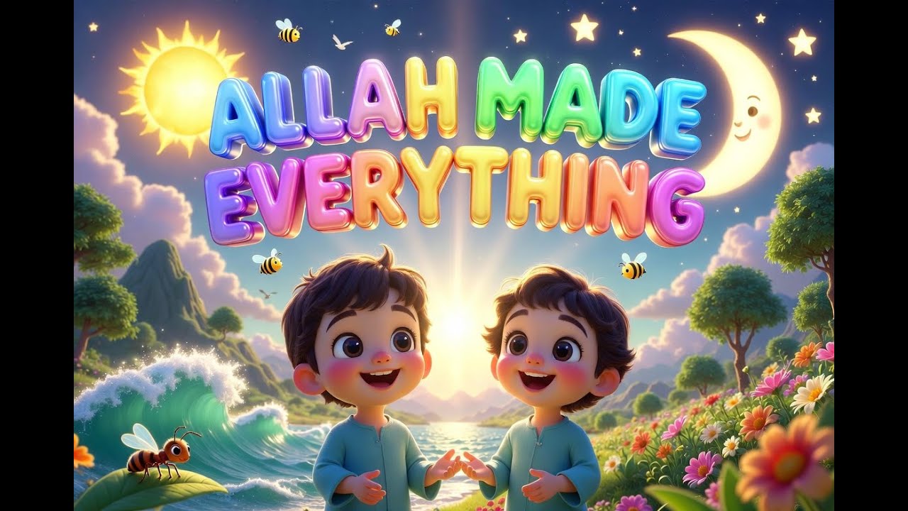 Allah Made Everything | Allah’s Creations | Peaceful Rhymes 🌙  #fairytale  #shorts #trending #fyp