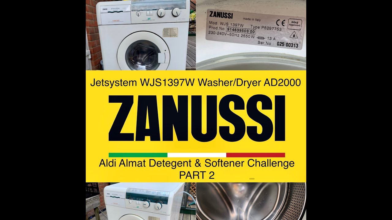 Zanussi Jetsystem Washer/Dryer Using Aldi Almat Part 2