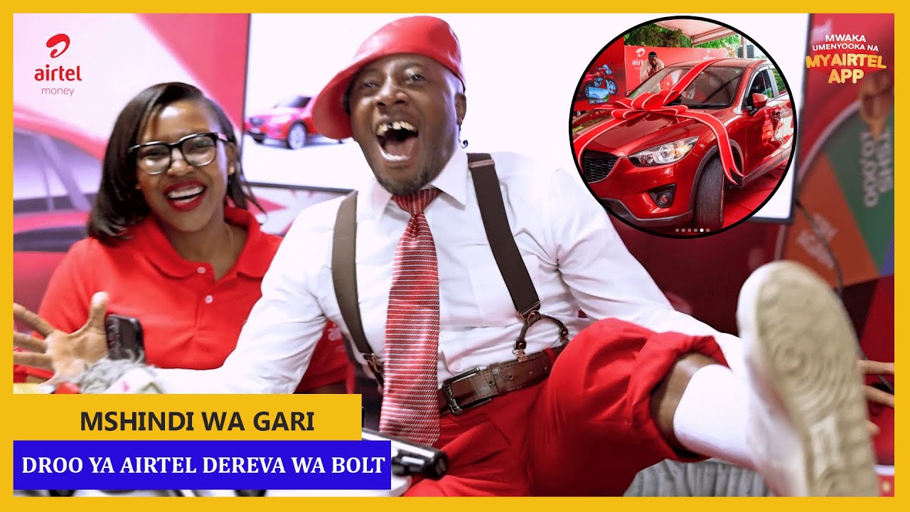 DEREVA WA BOLT APAGAWA BAADA YA KUSHINDA GARI  DROO YA AIRTEL