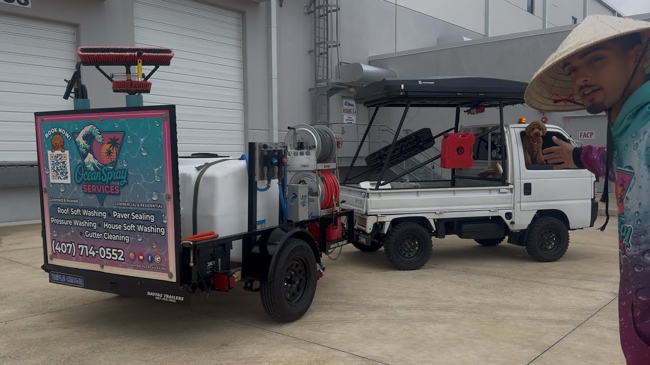 Mini Truck Trailer Rig Tour 2025 - Ocean Spray Services 