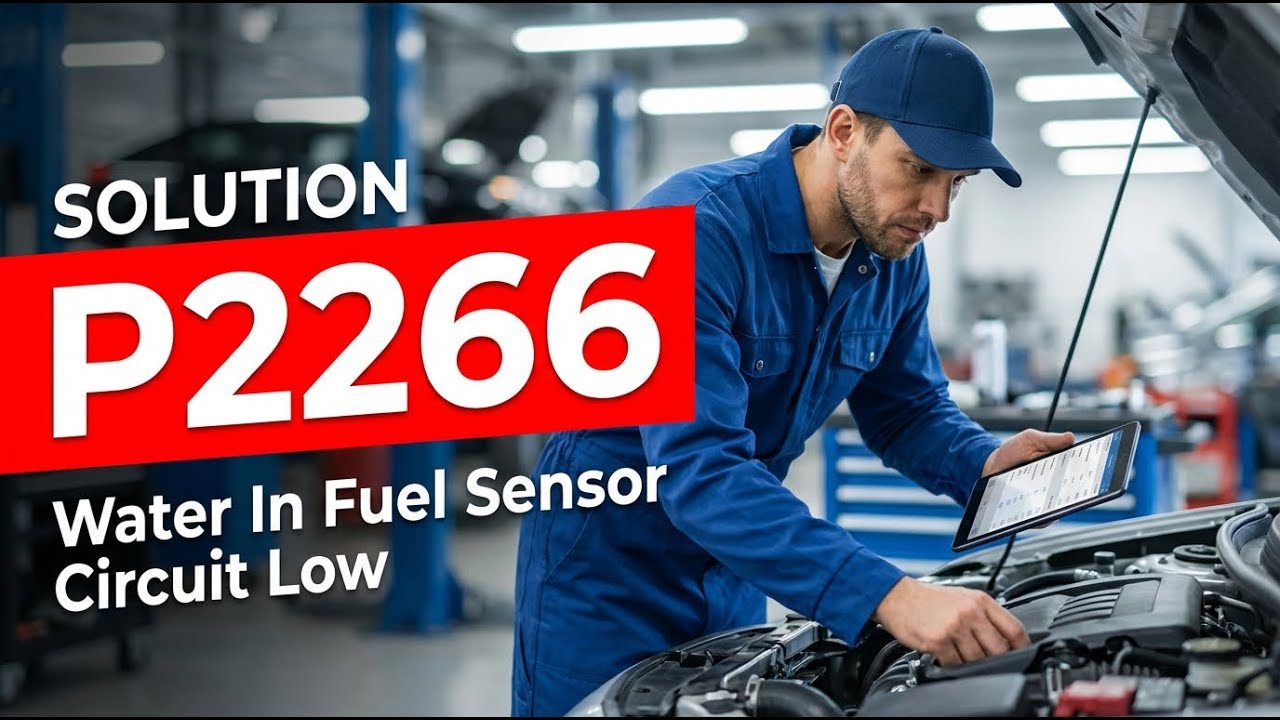 Как исправить ошибку P2266 OBD II &mdash; Низкое напряжение в цепи датчика наличия воды в топливе