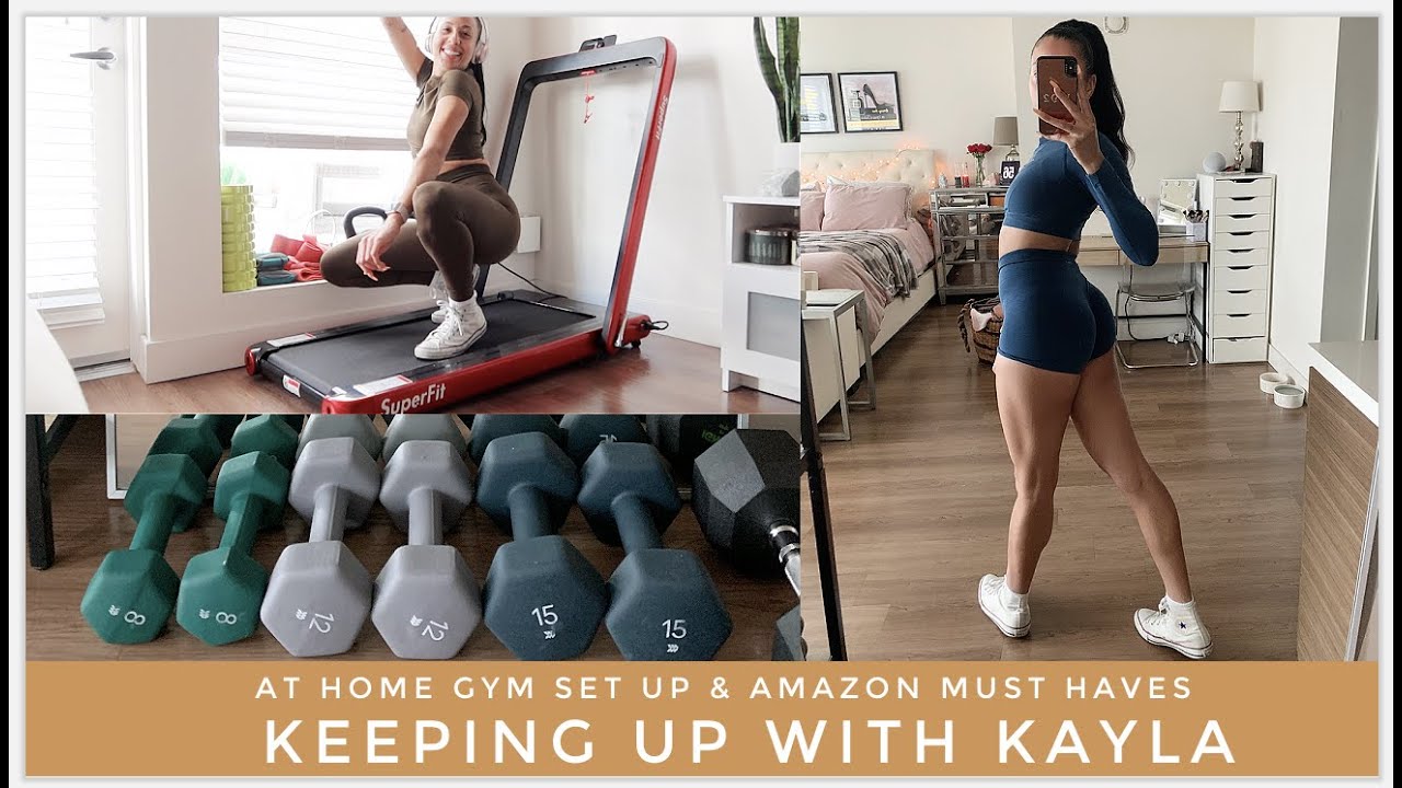 MY  HOME GYM SETUP & AMAZON MUST HAVES | Keeping Up With Kayla