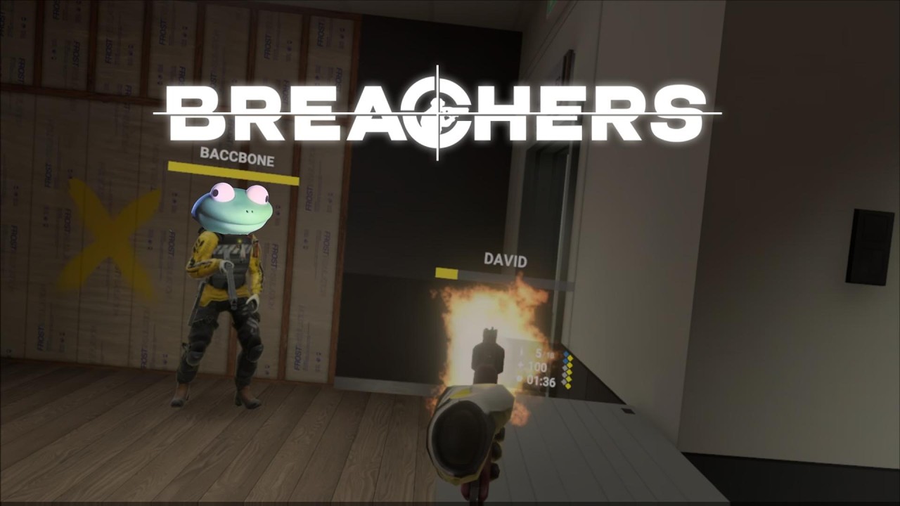 Two Dumbies Playing Breachers