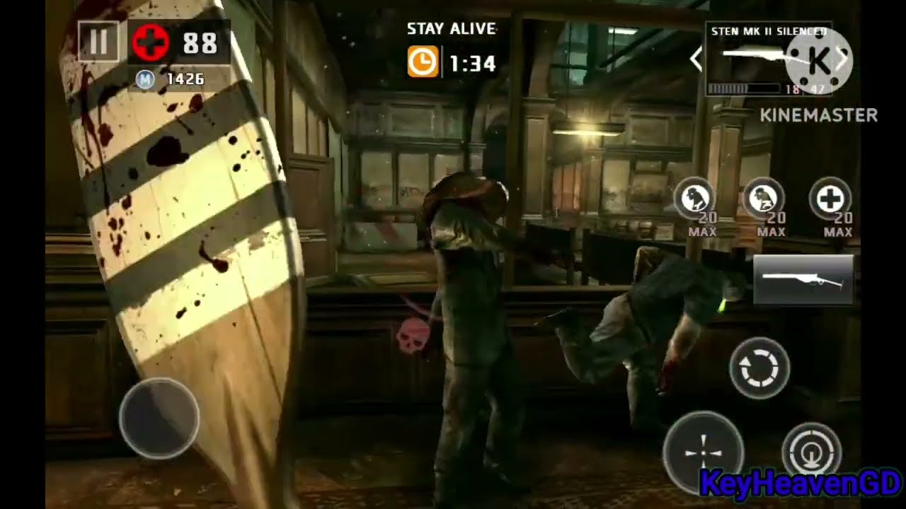 Dead Trigger 2 | Sten MK II Silenced, Grenade Launcher, The Paddle | Defend Non Mission