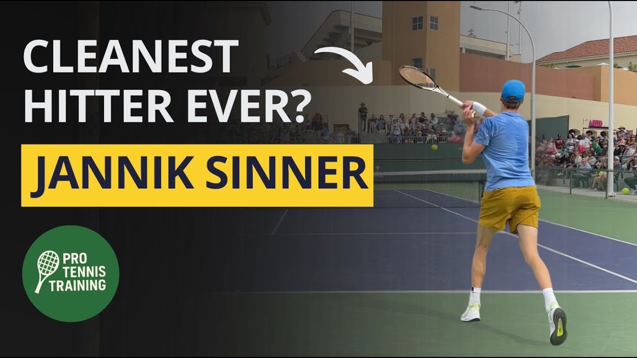 Jannik Sinner Groundstroke Training Drills (Court-Level View)