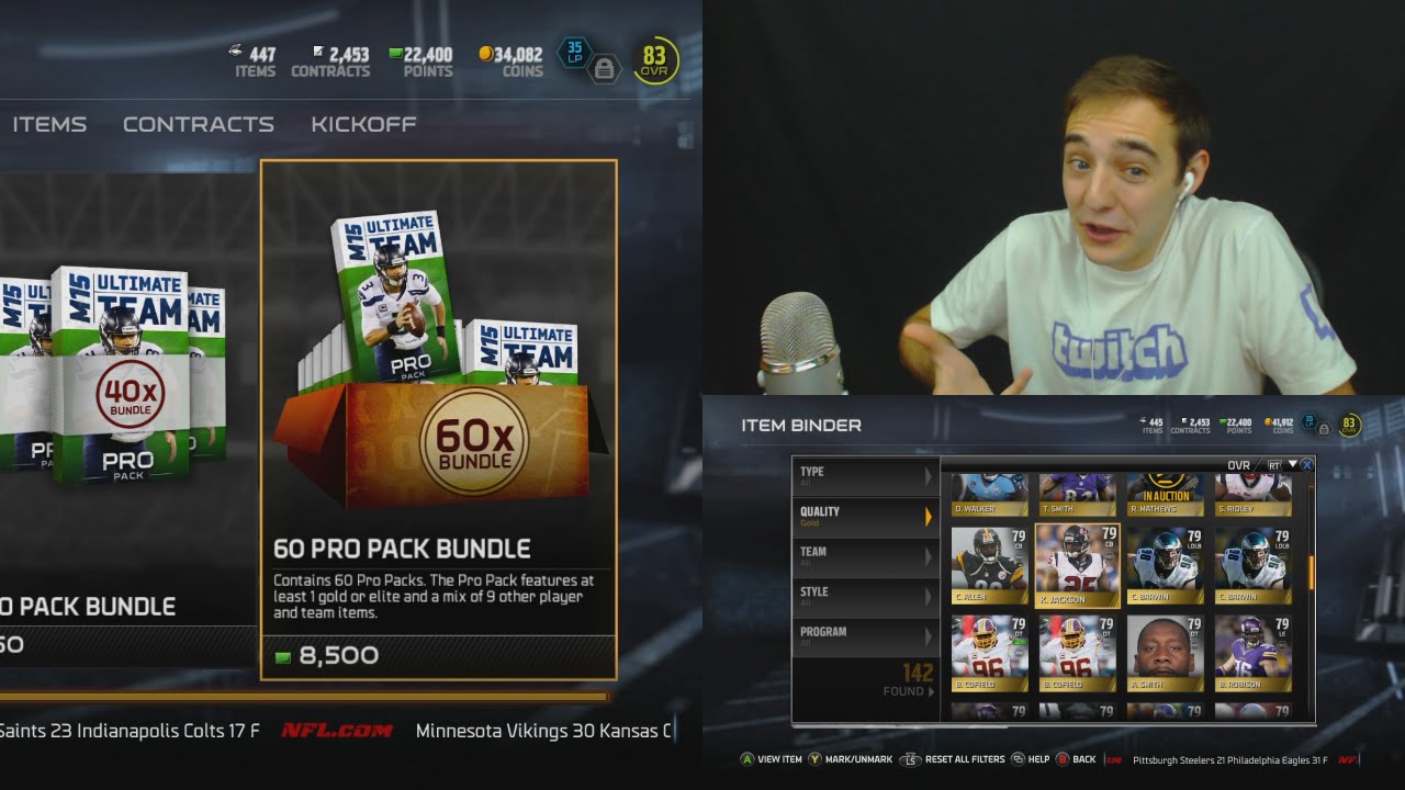Madden 15 Ultimate Team MASSIVE PACK OPENING + Giveaways! Madden NFL 15