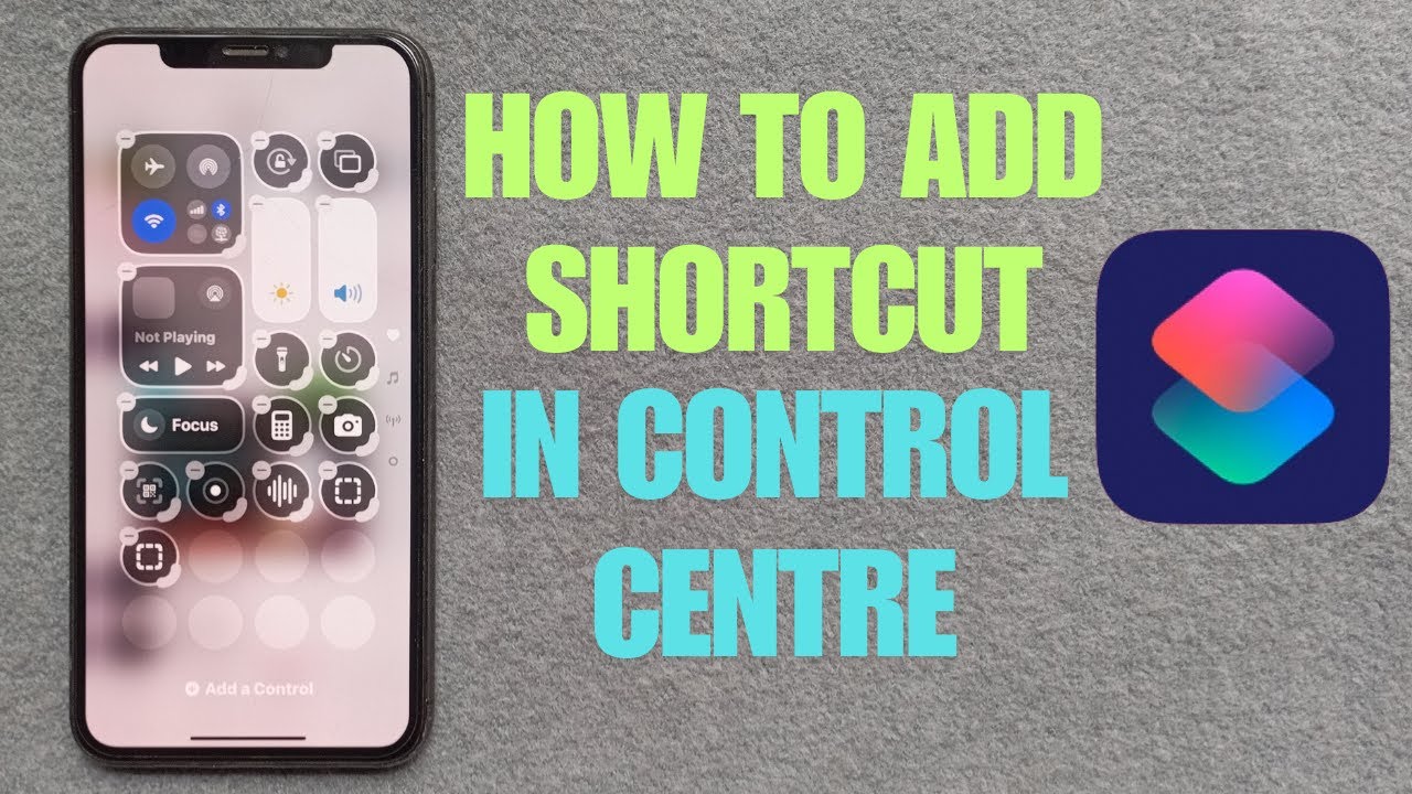 How to Add Shortcut in Control Centre