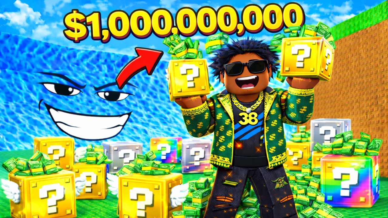 I Got RICH In Roblox Escape Waves For Lucky Blocks!