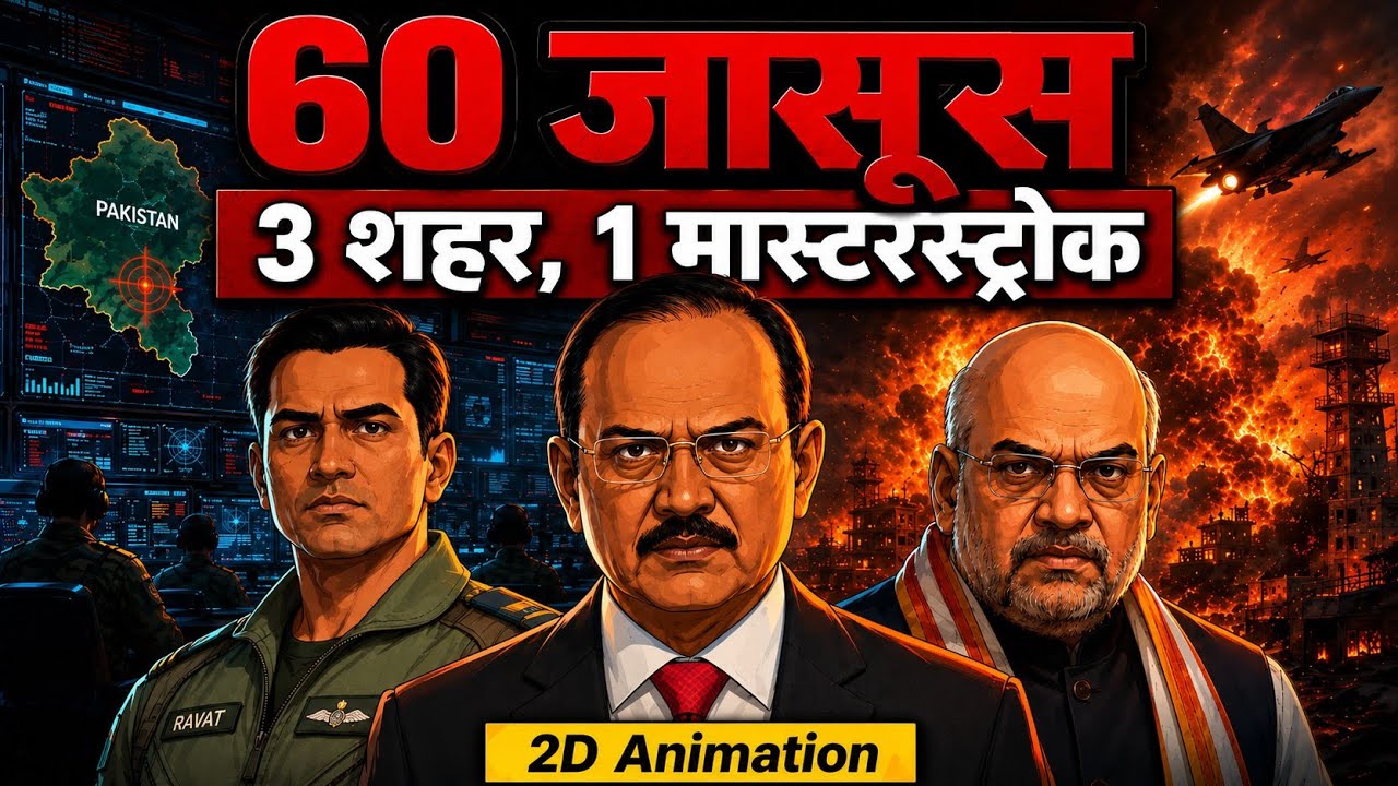 Ajit Doval Ka 96 Ghante Wala Masterstroke! 3 Shehar Par Hamla Kaise Ruka | 2D Animation