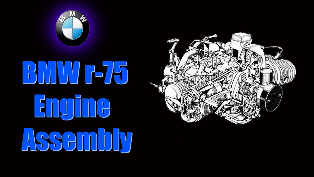 Сборка двигателя мотоцикла BMW r-75 \ BMW r75 Engine Assembly