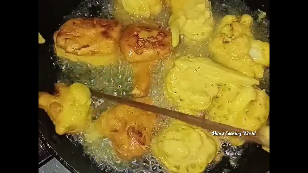 ফুলকপির পাকোড়া  বিকেলের নাস্তায় দারুণ মজা👌👌📌📌