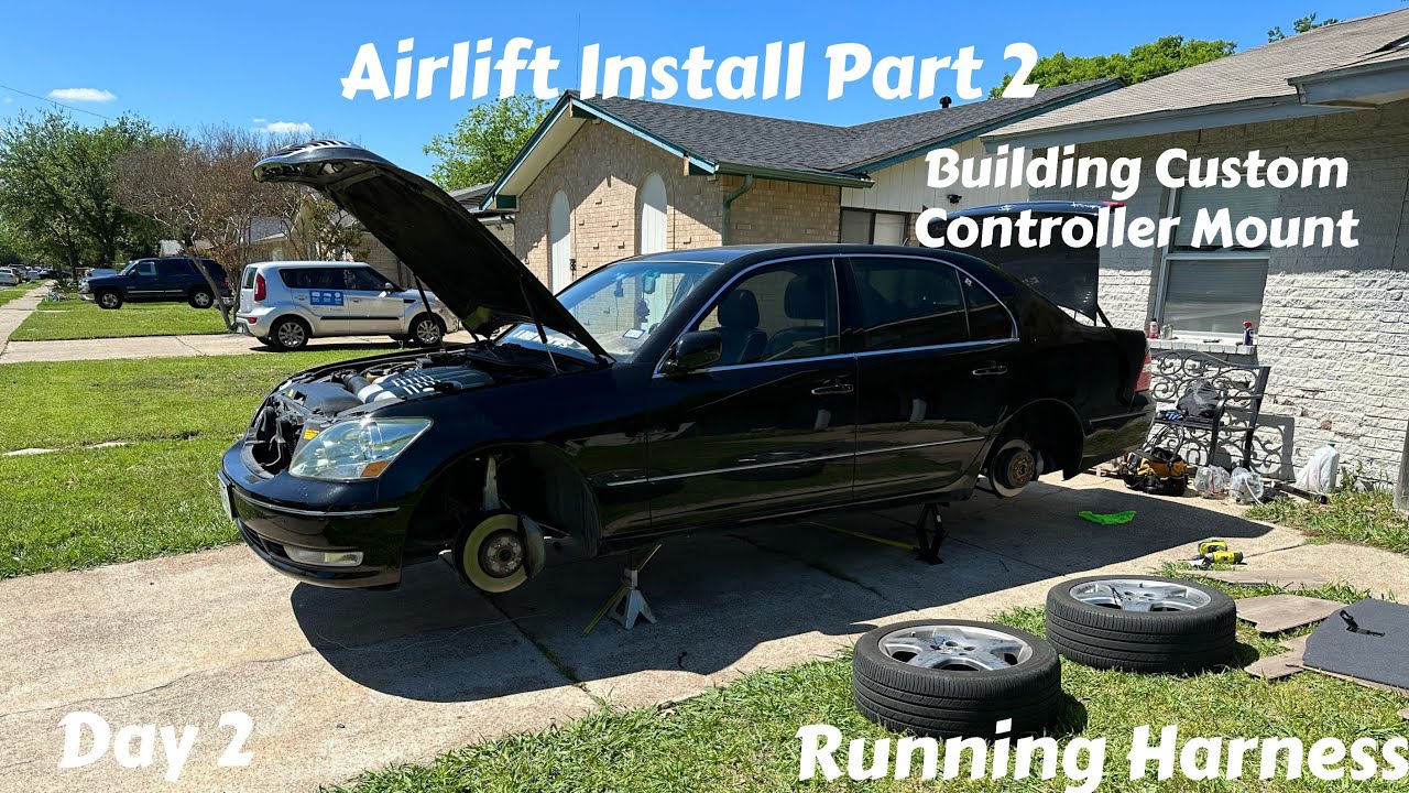 Airlift 3H Install On a 2006 Lexus LS430 Part 2 (Running the Whole Harness)