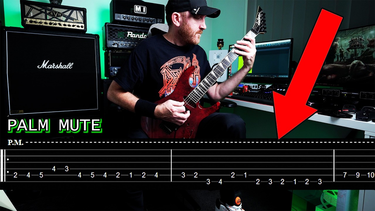 8TH NOTE TRIPLET DEATH METAL RIFFS WITH TABS AND BONUS CHUG RIFF !!!