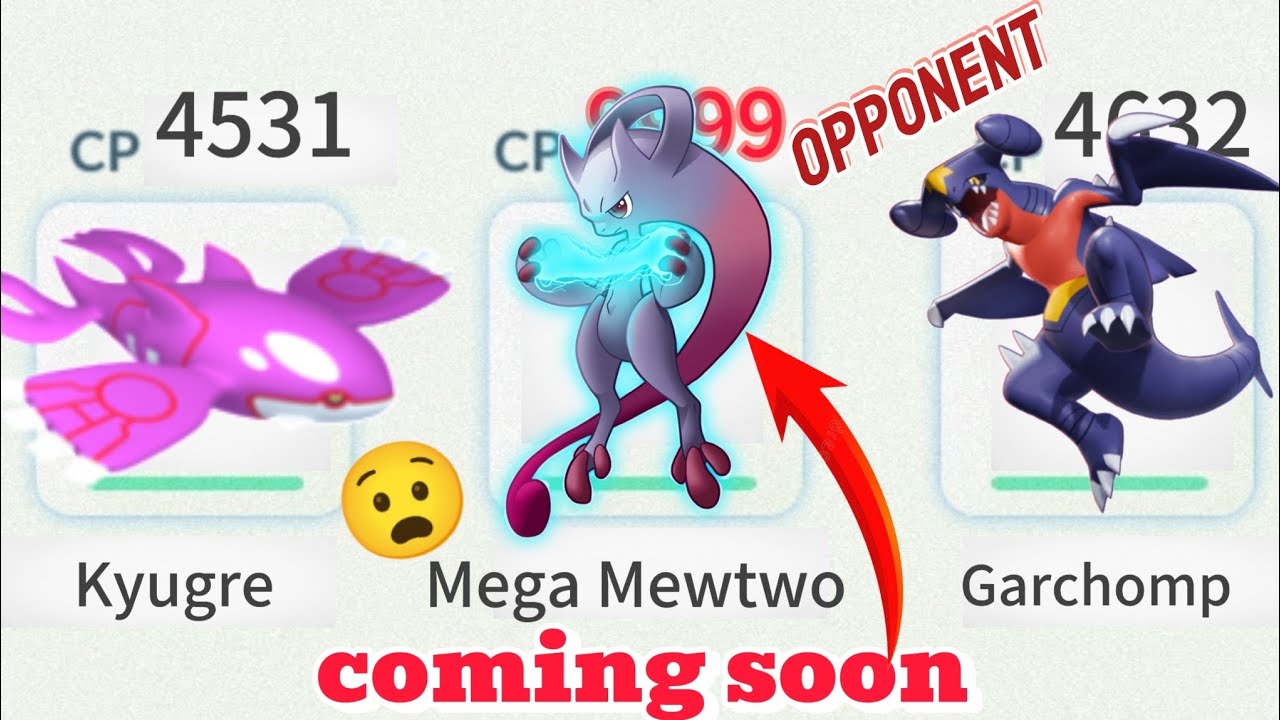 😱 OMG MEGA MEWTWO Y SHINY ✨ KYUGRE GARCHOMP MASTER LEAGUE RANK 20 IN POKEMON GO 