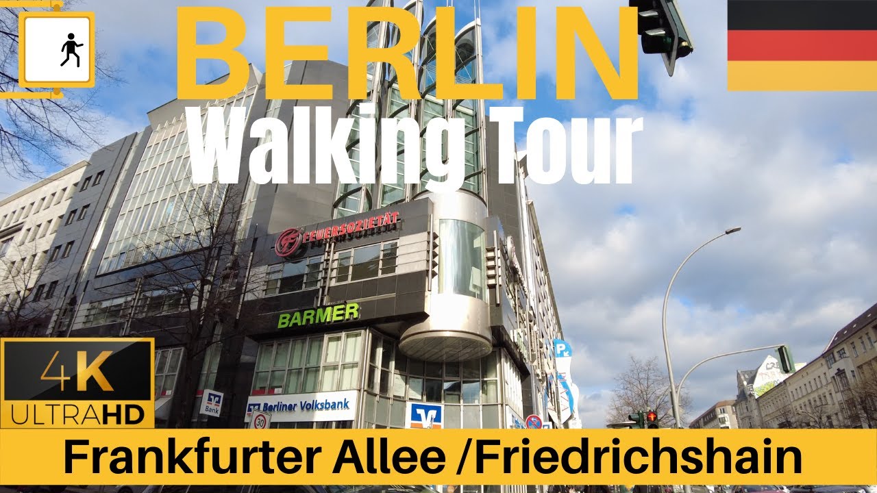 ► Walking in Berlin Frankfurter Allee (Berlin Friedrichshain) | Berlin【4K】Walking Tour | Germany