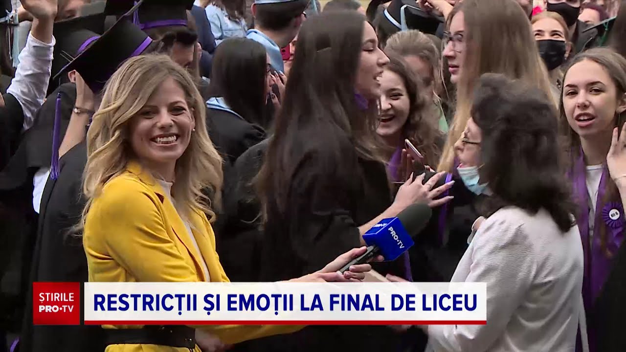 Festivitatea de absolvire a liceului, cu restricții de pandemie