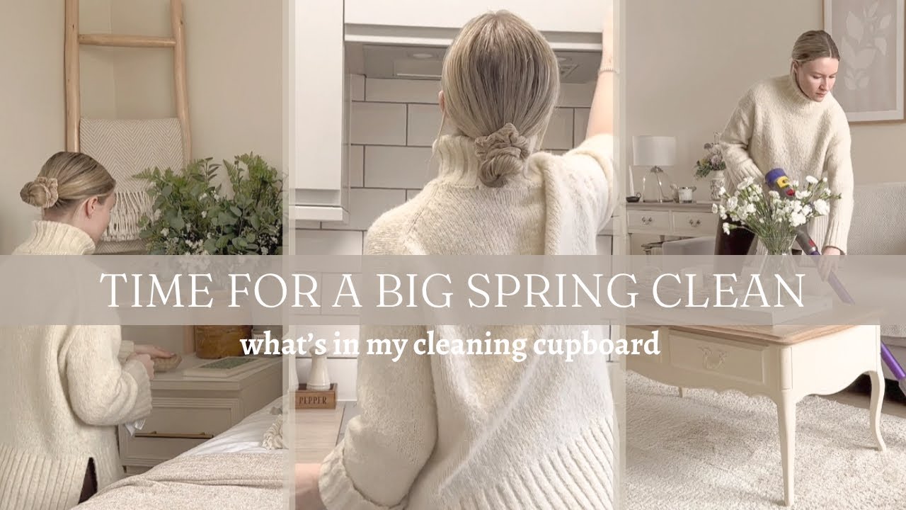 SPRING CLEAN TIME! | Cleaning Motivation & What’s in my Cleaning Cupboard