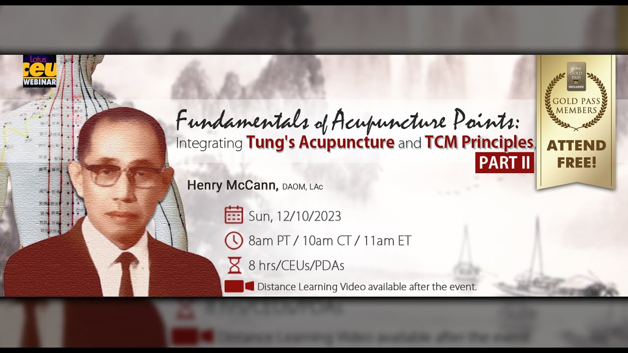 Fundamentals of Acupuncture Points: Integrating Tung's Acupuncture and TCM Principles, Part II