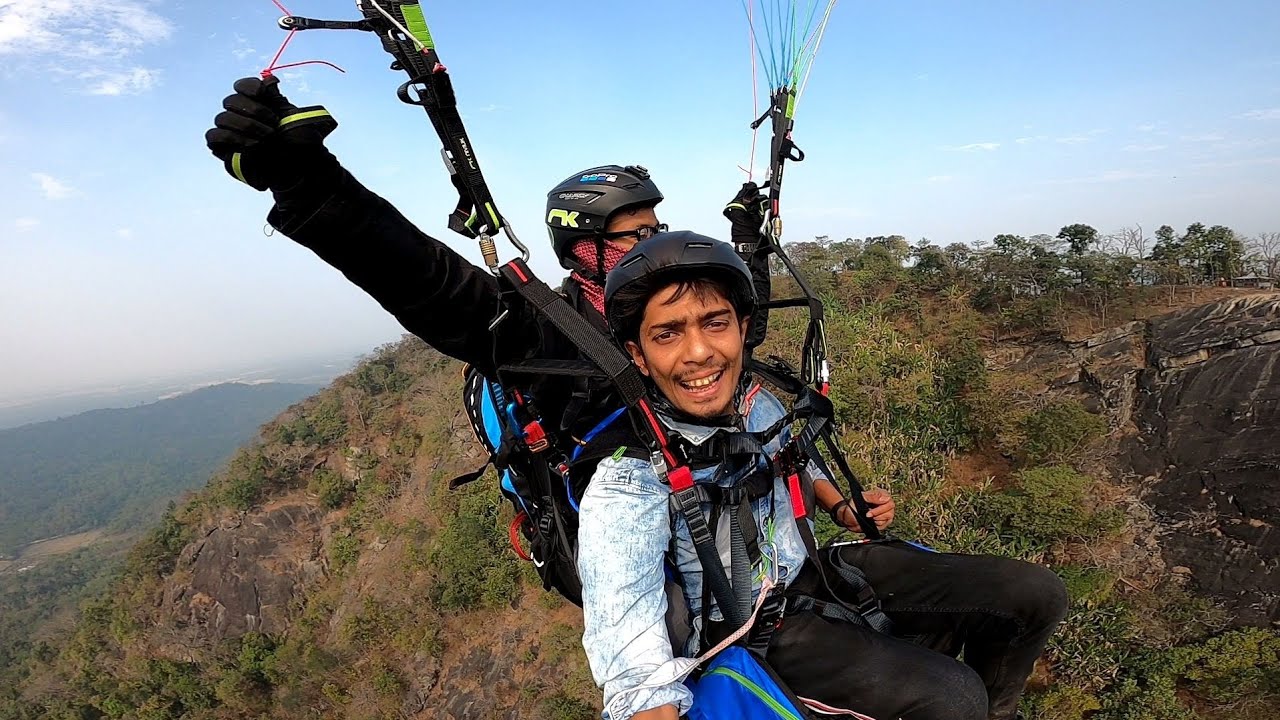 ভয়ানক video - paragliding at kakrajhar