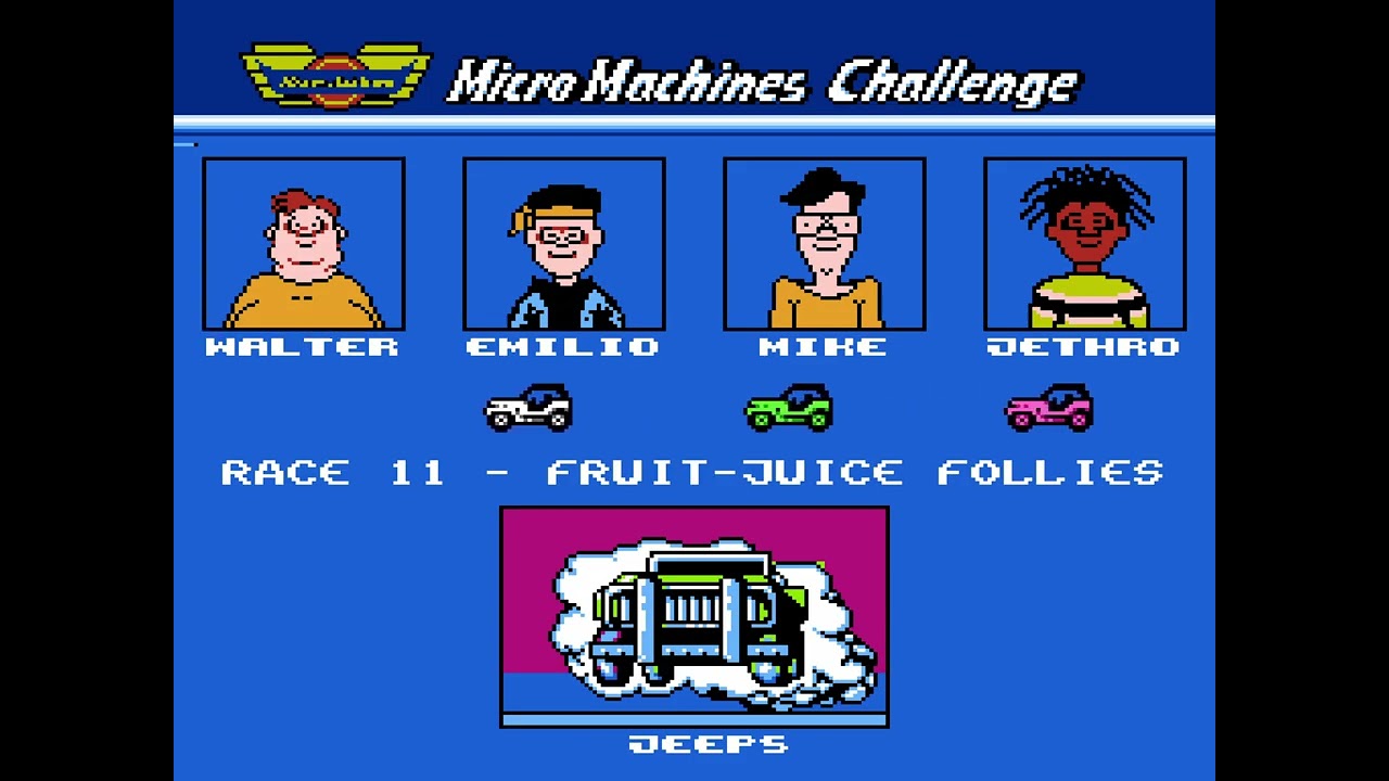 [TAS] NES Micro Machines by Challenger & eien86 in 