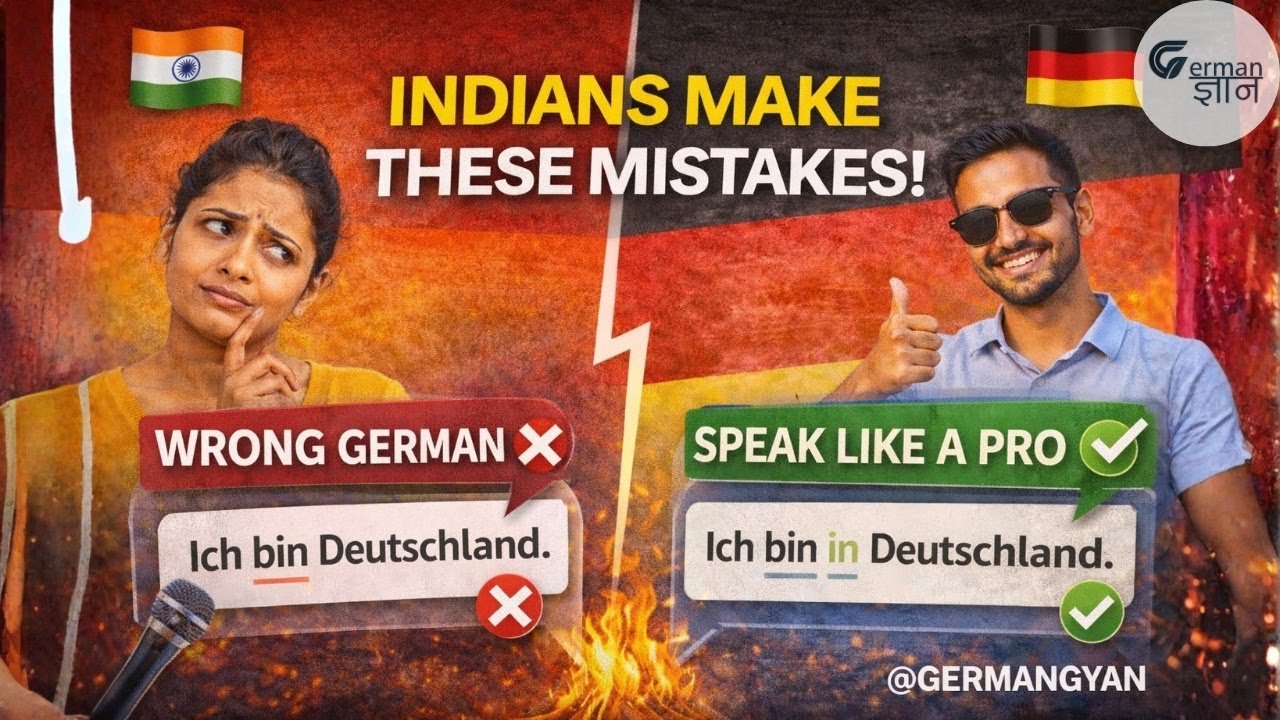 Speaking Mistakes Indians Make in German 🇩🇪 | Avoid These Errors | @GermanGyan