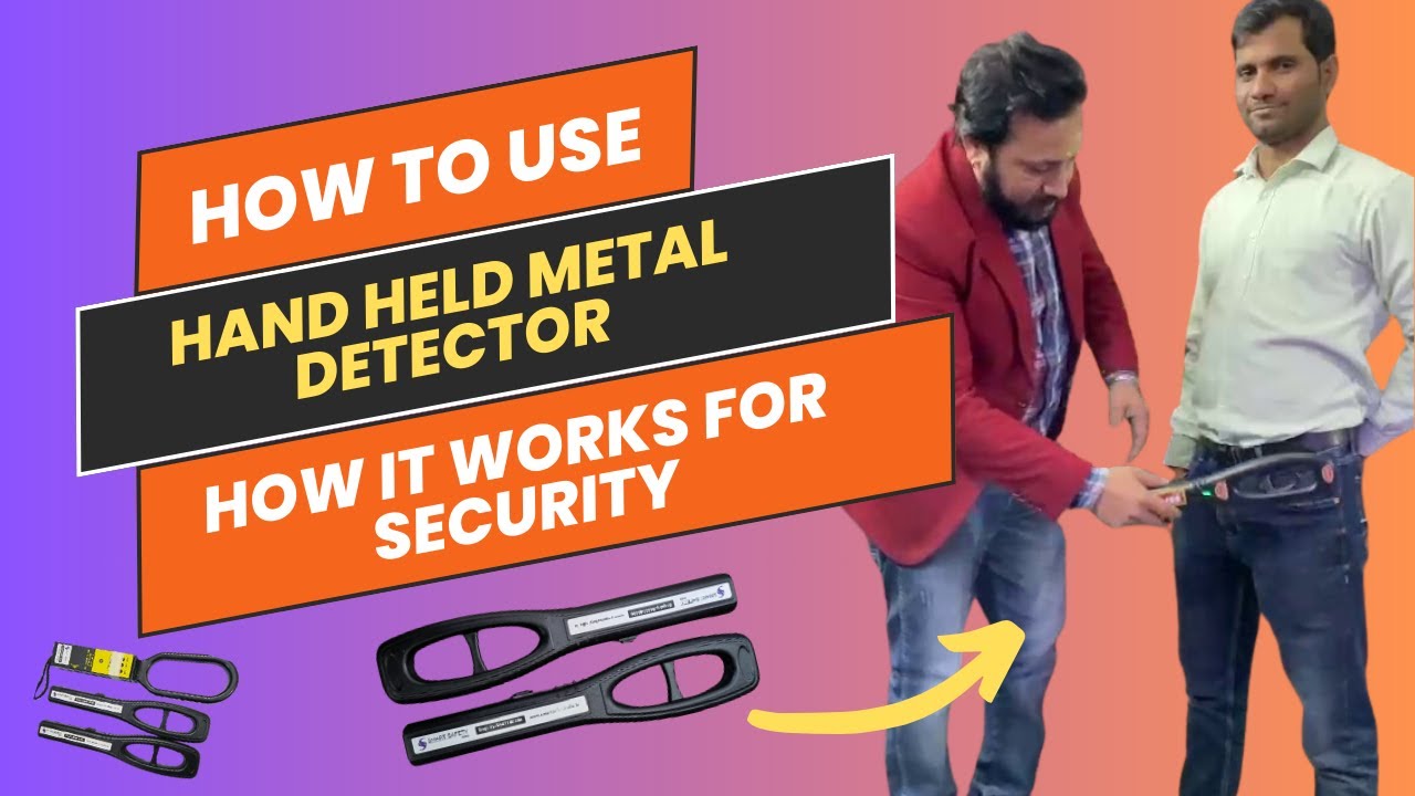 what is hand held metal detector and how its works demo by Smart Safety India