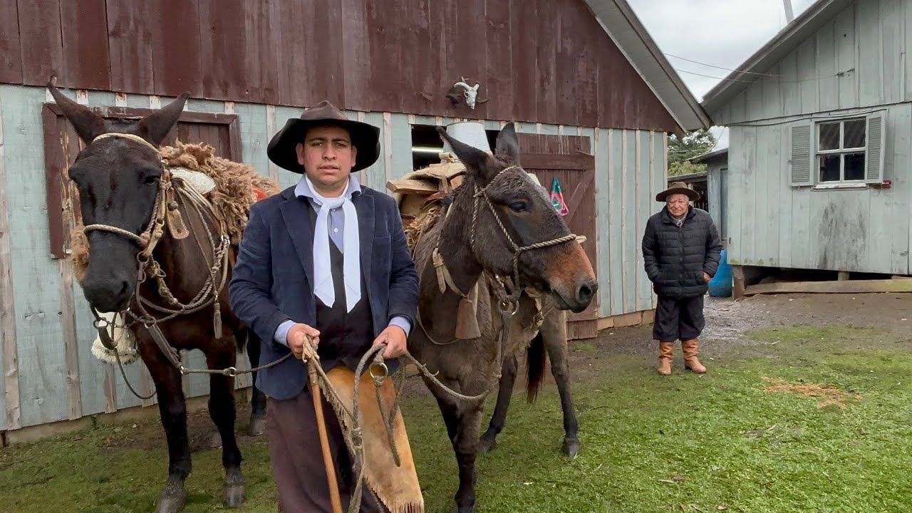 RAPAZ DE 23 ANOS VIVE COMO ANTIGAMENTE NA FAZENDA - WILLIAN GOULART BOM JESUS RS