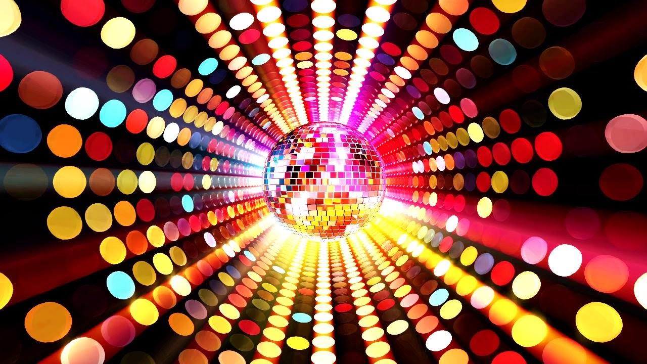 Colorful Rotating Disco Ball Neon Lights | Abstract VJ Loop Party Background – 8 Hours 4K 60FPS