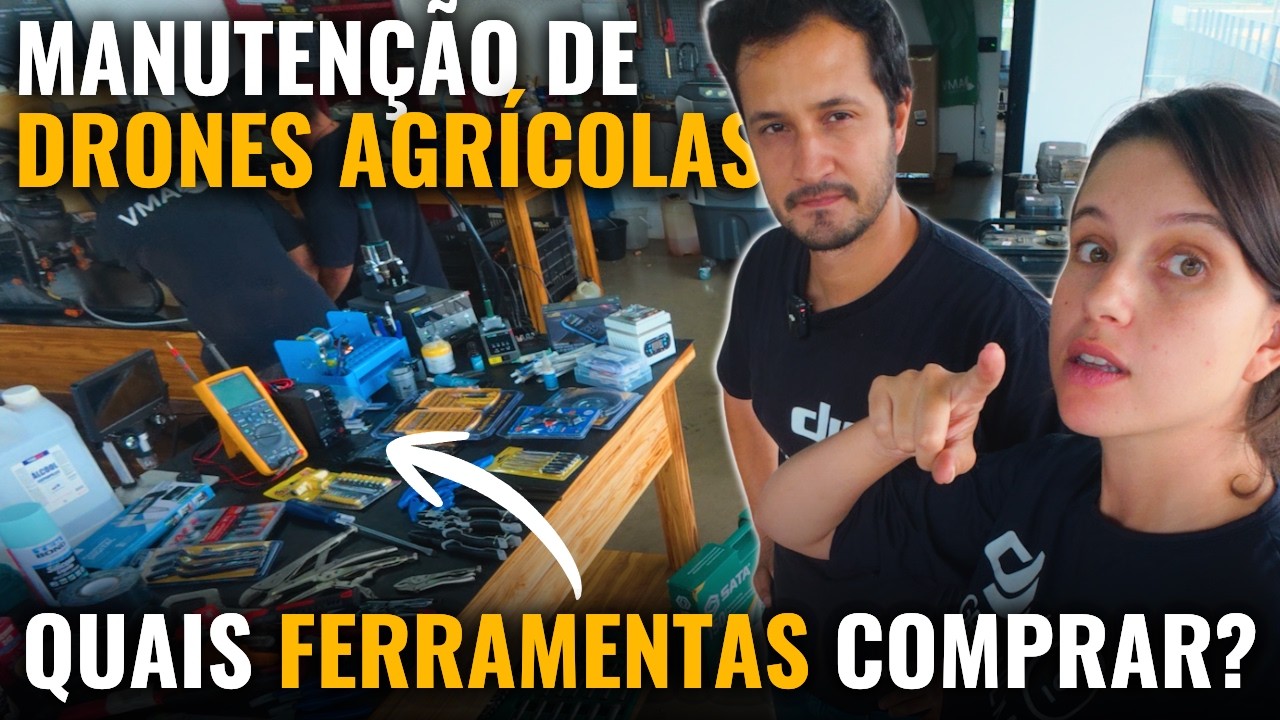 Assistência técnica para manutenção de drone agrícola. Qual o básico que preciso ter?