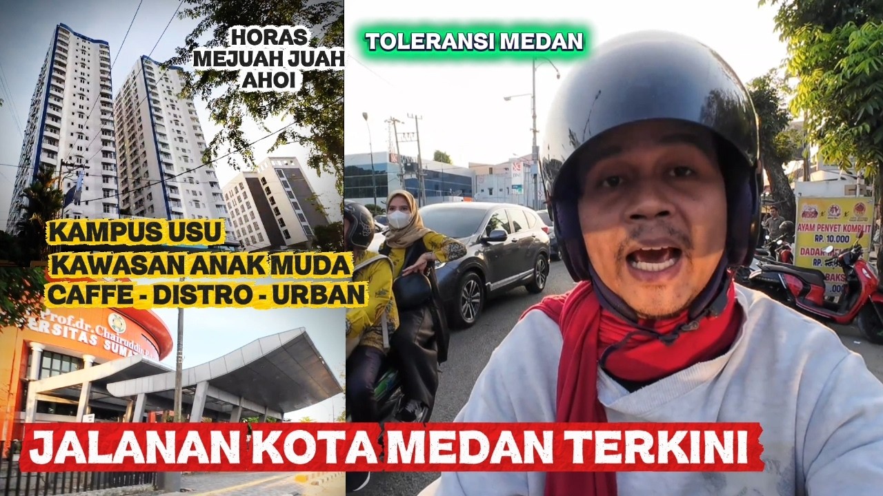KAWASAN ANAK KOST MAHASISWA, PERCETAKAN, KAMPUS USU #medancity #medan2026 #medanterkini 