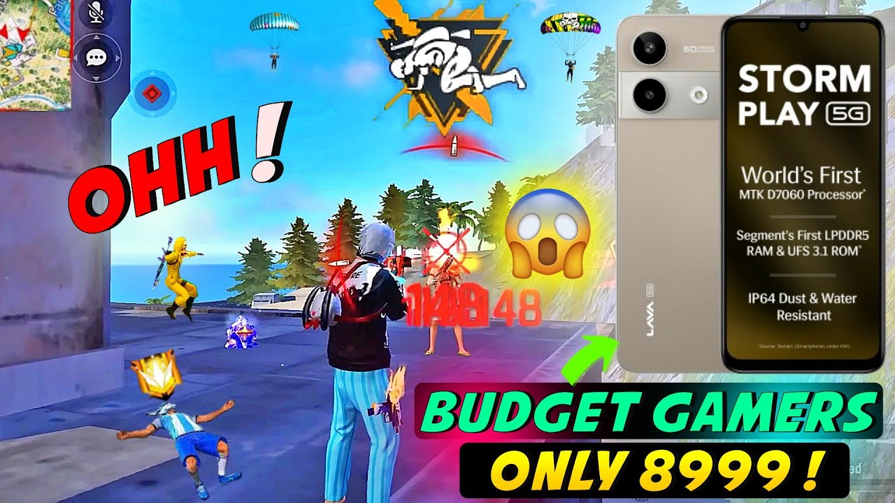 Lava Storm Play Free Fire Test | Lava Storm Play gaming test | Lava Storm Play review - @₹8,999*! 😨