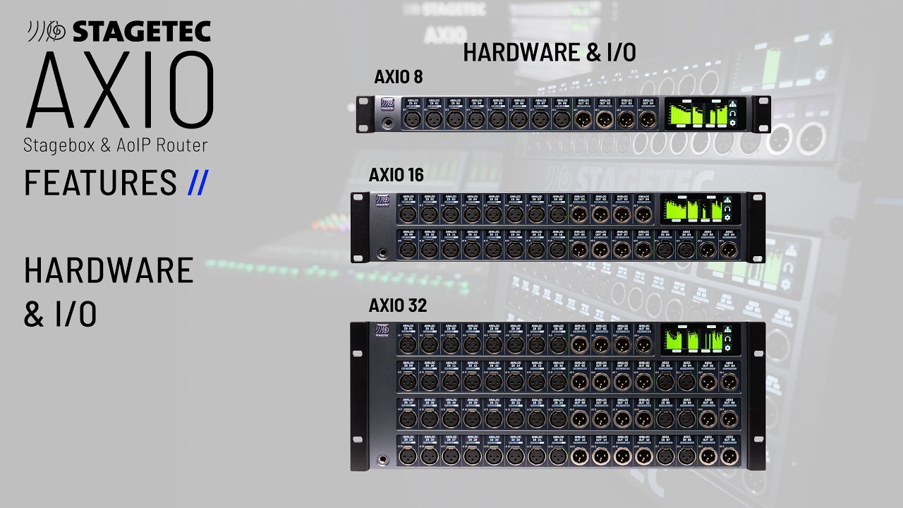 STAGETEC AXIO Features - Hardware & I/O