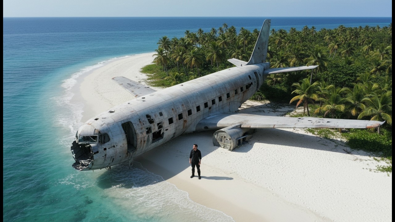 LOST ON AN ISLAND 🤯&hellip; THEN I FOUND A CRASHED PLANE